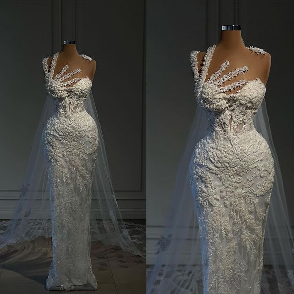 glamorous mermaid wedding dresses art deco-inspired neck pearls high waist applicants backless floor length custom made plus size vestidos d, White
glamorous mermaid wedding dresses art deco-inspired neck pearls high waist applicants backless floor length custom made plus size vestidos d, White