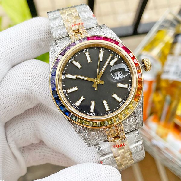 colored diamond mens watch automatic mechanical watches 41mm with diamond-studded steel bracelet women fashion wristwatch 904l stainless ste, Slivery;brown
colored diamond mens watch automatic mechanical watches 41mm with diamond-studded steel bracelet women fashion wristwatch 904l stainless ste, Slivery;brown