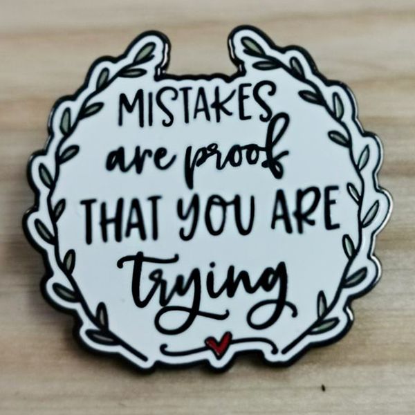 mistakes are proof that you are trying pin cute anime movies games hard enamel pins collect metal cartoon brooch backpack hat bag collar lap, Blue
mistakes are proof that you are trying pin cute anime movies games hard enamel pins collect metal cartoon brooch backpack hat bag collar lap, Blue