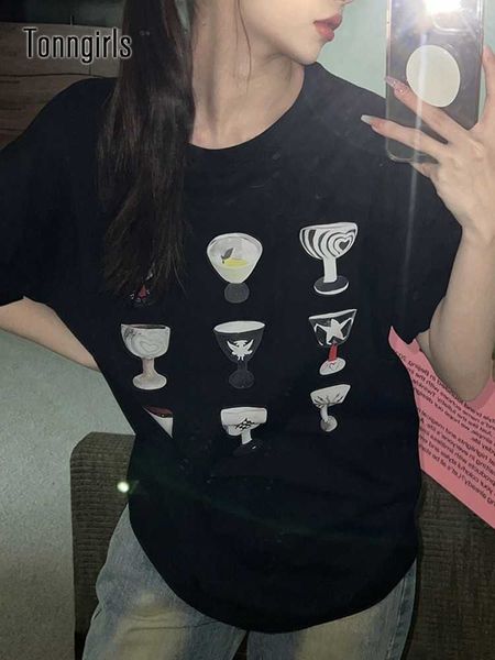 women's t-shirt tonngirls y2k aesthetics retro graffiti print t shirt korean harajuku tshirt short sleeve tee shirts fairycore tshirts, White
women's t-shirt tonngirls y2k aesthetics retro graffiti print t shirt korean harajuku tshirt short sleeve tee shirts fairycore tshirts, White