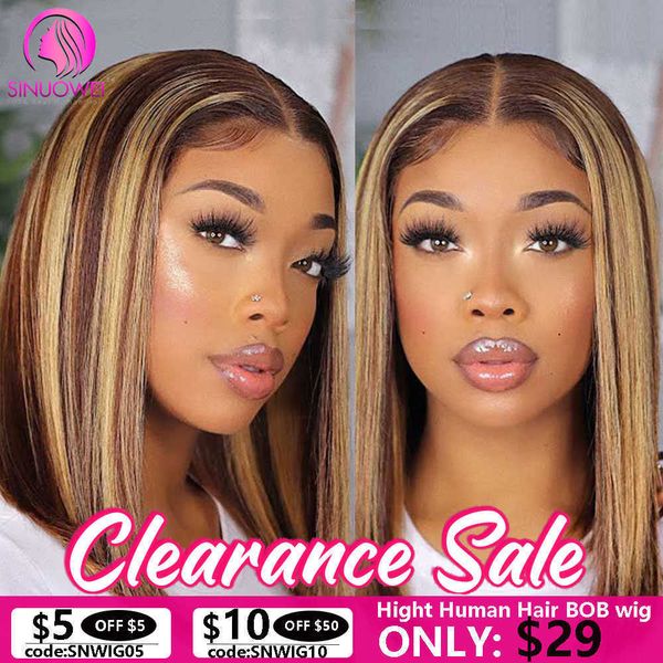 synthetic wigs sinuowei 13x1 highlight short bob human hair wigs 8-16inch p color honey brown transparent t part lace front for women 230227, Black
synthetic wigs sinuowei 13x1 highlight short bob human hair wigs 8-16inch p color honey brown transparent t part lace front for women 230227, Black