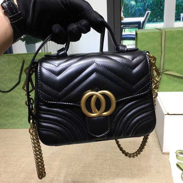 2023 luxury all copper hardware grade leather mailman hand femalehigh