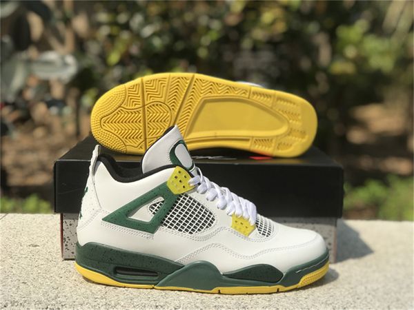 2023 authentic 4 4s oregon duck basketball shoes air sports sneakers trainers mens white green with original box 
2023 authentic 4 4s oregon duck basketball shoes air sports sneakers trainers mens white green with original box
