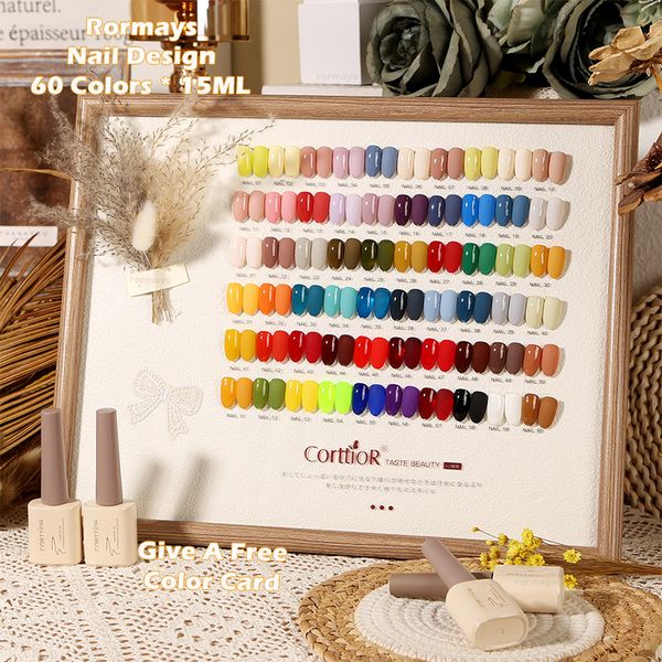 rormays 15ml gel nail polish set new 60 color semi permanent salon gel varnish uv led nail salon special gift color card wholesale factory
rormays 15ml gel nail polish set new 60 color semi permanent salon gel varnish uv led nail salon special gift color card wholesale factory