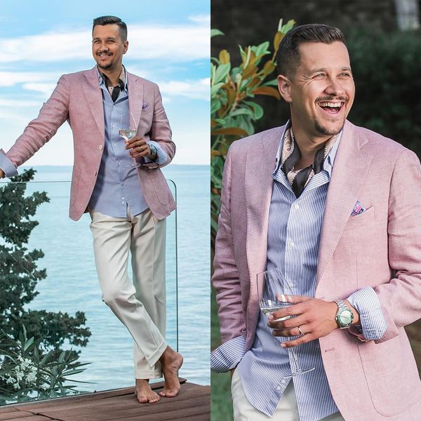 latest one piece pink men tuxedo single breast notched lapels groom suit casual suits, Black;gray
latest one piece pink men tuxedo single breast notched lapels groom suit casual suits, Black;gray