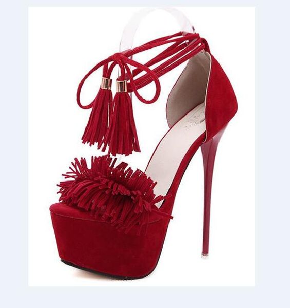 new women shoes fur cross straps high heels 16.5cm stiletto model catwalk shoe tassel elegant high heels, Black
new women shoes fur cross straps high heels 16.5cm stiletto model catwalk shoe tassel elegant high heels, Black