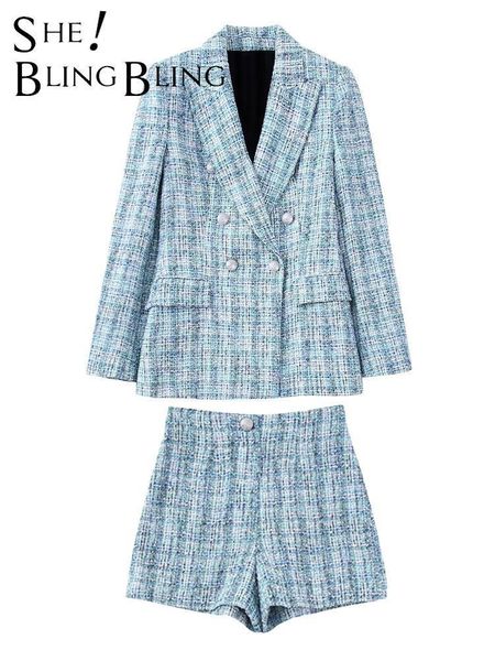 women's two piece pants sheblingbling autumn women tweed jacket suits traf metal buttons slim blue blazers zipper shorts 2 sets female, White
women's two piece pants sheblingbling autumn women tweed jacket suits traf metal buttons slim blue blazers zipper shorts 2 sets female, White