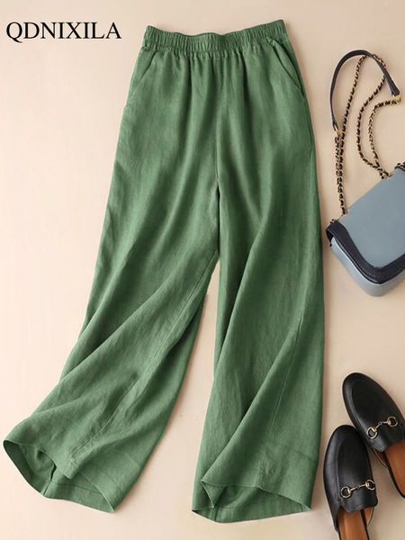 women's pants capris summer cotton linen women's wide leg pants high waist solid woman capris pants saggy casual loose oversize fl, Black;white
women's pants capris summer cotton linen women's wide leg pants high waist solid woman capris pants saggy casual loose oversize fl, Black;white