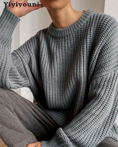 women's sweaters yiyiyouni vintage oversized knitted sweater women elegant thick loose sweater pullovers female korean fashion solid kn, White;black
women's sweaters yiyiyouni vintage oversized knitted sweater women elegant thick loose sweater pullovers female korean fashion solid kn, White;black
