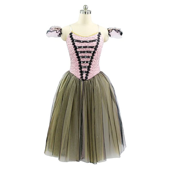 stage wear pink beige ballet dress for competition professional romantic tutu skirt women performance costume ballet child nbl186, Black;red
stage wear pink beige ballet dress for competition professional romantic tutu skirt women performance costume ballet child nbl186, Black;red