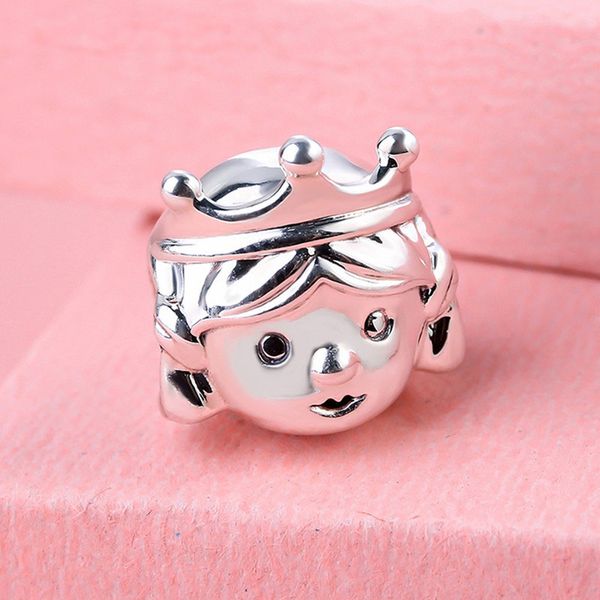 925 sterling silver precious princess bead fits european jewelry pandora style charm bracelets, Black
925 sterling silver precious princess bead fits european jewelry pandora style charm bracelets, Black