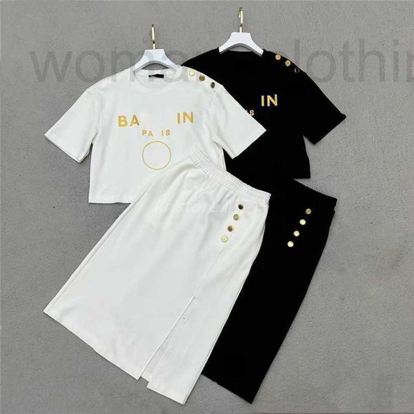 designer women summer cotton t shirt two piece dress sets outfit suits with letter pattern 2022 girls milan runway outwear jersey t-shirt ln, White
designer women summer cotton t shirt two piece dress sets outfit suits with letter pattern 2022 girls milan runway outwear jersey t-shirt ln, White