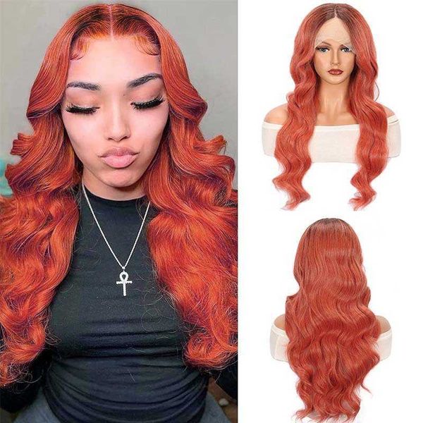 women's wig front lace wig chemical fiber gradient long curly wigs full head cover 26inch 230301, Black
women's wig front lace wig chemical fiber gradient long curly wigs full head cover 26inch 230301, Black