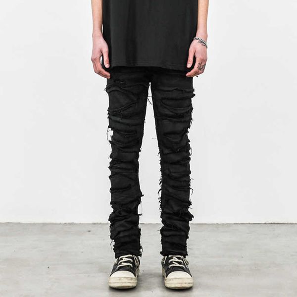 men's jeans mens black skinny denim heavy destruction ripped biker european american streetwear hip hop slim jean pants for men y2303, Blue
men's jeans mens black skinny denim heavy destruction ripped biker european american streetwear hip hop slim jean pants for men y2303, Blue