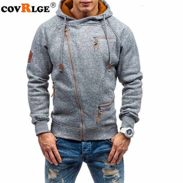 

mens hoodies sweatshirts covrlge men autumn casual solid zipper long sleeve hoodie sweatshirt outwear sudaderas para hombre mww151 230301, Black