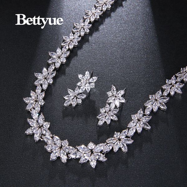 wedding jewelry sets bettyue brand fashion charm luxury cubic zircon white gold color flower shape jewelry sets for woman simple wedding par, Slivery;golden
wedding jewelry sets bettyue brand fashion charm luxury cubic zircon white gold color flower shape jewelry sets for woman simple wedding par, Slivery;golden