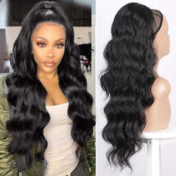 drawstring wig female long horsetail curly wavy wig horsetail long wave curly hair xuchang wig 230301, Black
drawstring wig female long horsetail curly wavy wig horsetail long wave curly hair xuchang wig 230301, Black