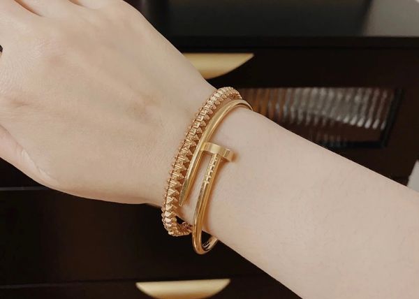 designer gold bangle women's stainless steel pink drip oil frosted bracelet men's fashion luxury jewelry valentine's day jewe, Golden;silver
designer gold bangle women's stainless steel pink drip oil frosted bracelet men's fashion luxury jewelry valentine's day jewe, Golden;silver