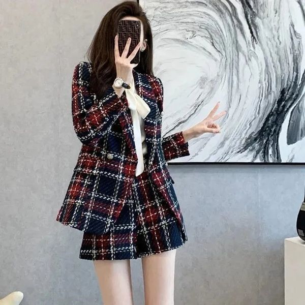 women's two piece pants casual suit spring autumn winter plaid blazer shorts two piece female fashion loose outerwear 230228, White
women's two piece pants casual suit spring autumn winter plaid blazer shorts two piece female fashion loose outerwear 230228, White