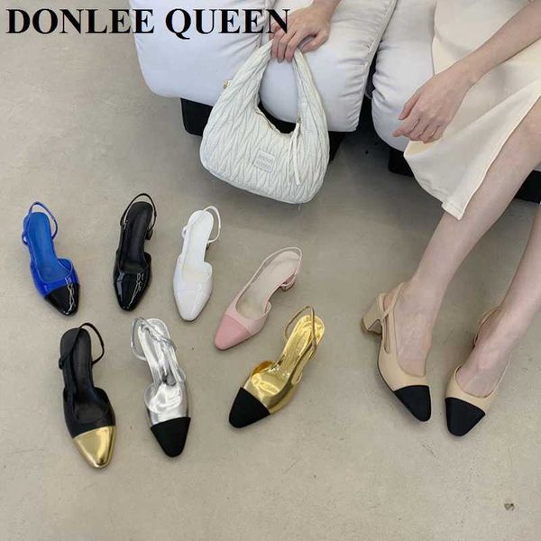 classic elegant mixed color slingback sandals women elastic band back strap heel pumps brand design shoes mule dress party mujer 0220, Black
classic elegant mixed color slingback sandals women elastic band back strap heel pumps brand design shoes mule dress party mujer 0220, Black