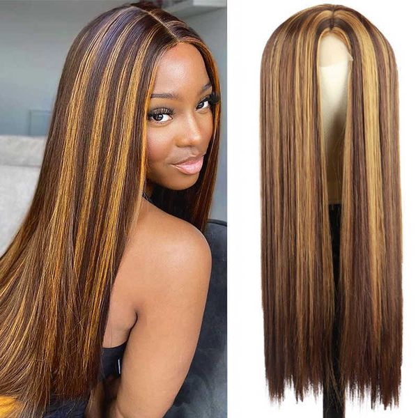 wig female small lace wig piano color long straight hair mixed color chemical fiber headwear wigs 230301, Black
wig female small lace wig piano color long straight hair mixed color chemical fiber headwear wigs 230301, Black
