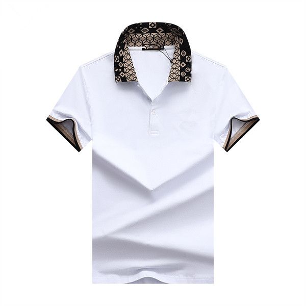 2023 summer polo shirt men's lapel short sleeve t-shirt european station fashion3, White;black
2023 summer polo shirt men's lapel short sleeve t-shirt european station fashion3, White;black