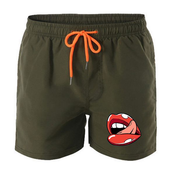 summer men's board shorts lip printing beach style casual fitness breathable training drawstring loose male sport pants, White;black
summer men's board shorts lip printing beach style casual fitness breathable training drawstring loose male sport pants, White;black