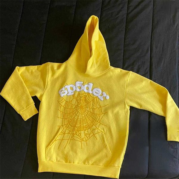 men's hoodies yellow sp5der 555555 hooded men women white foam printing web hoodie young thug pullover 740, Black
men's hoodies yellow sp5der 555555 hooded men women white foam printing web hoodie young thug pullover 740, Black