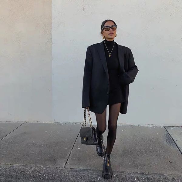 women's suits blazers dirtylily fashion solid color lapel blazer women elegant vintage casual loose temperament coat 230301, White;black
women's suits blazers dirtylily fashion solid color lapel blazer women elegant vintage casual loose temperament coat 230301, White;black