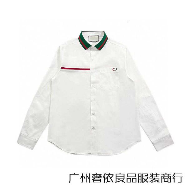 men's casual shirts designer the correct version autumn and winter white chest stripe letter embroidery simple and versatile shirt for, White;black
men's casual shirts designer the correct version autumn and winter white chest stripe letter embroidery simple and versatile shirt for, White;black