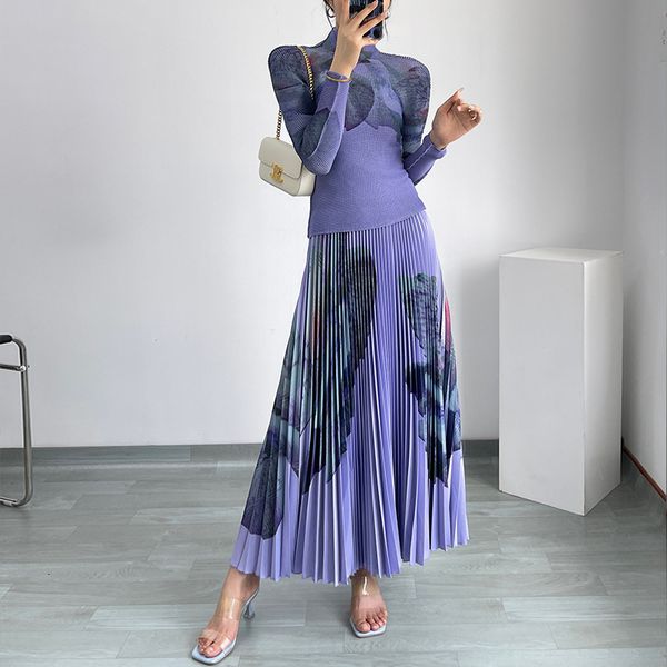 two piece dress spring miayke long sleeve stand collar womens temperament tshirt bottomed blousepleated skirt 230302, White
two piece dress spring miayke long sleeve stand collar womens temperament tshirt bottomed blousepleated skirt 230302, White