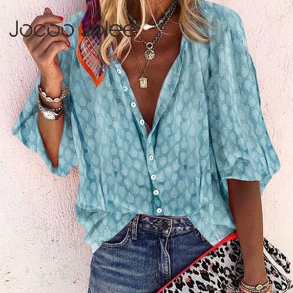 jocoo jolee women puff sleeve polka dot loose blouses elegant v neck shirt oversized casual tunic clothing 230302, White
jocoo jolee women puff sleeve polka dot loose blouses elegant v neck shirt oversized casual tunic clothing 230302, White