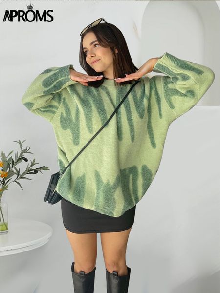 women's sweaters aproms elegant green striped print pullovers women winter o-neck loose long sweaters streetwear warm outerwear 230302, White;black
women's sweaters aproms elegant green striped print pullovers women winter o-neck loose long sweaters streetwear warm outerwear 230302, White;black