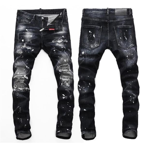 men's jeans european nightclub style brand black italy luxury men denim trousers patchwork slim letter pencil pants for226v, Blue
men's jeans european nightclub style brand black italy luxury men denim trousers patchwork slim letter pencil pants for226v, Blue