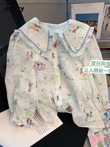 womens blouses shirts circyy women summer button up shirt peter pan collar french puff sleeve chic print floral loose clothe 230302, White
womens blouses shirts circyy women summer button up shirt peter pan collar french puff sleeve chic print floral loose clothe 230302, White