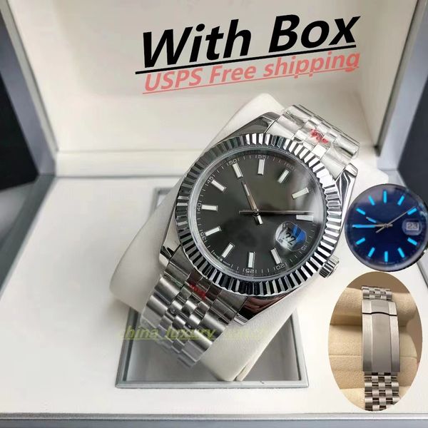 mens watch 41mm stainless steel watches 2813 mechanical automatic watches sapphire mirror waterproof optional wristwatches, Slivery;brown
mens watch 41mm stainless steel watches 2813 mechanical automatic watches sapphire mirror waterproof optional wristwatches, Slivery;brown