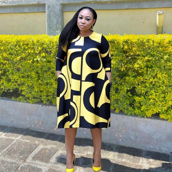 plus size dresses african for women fall clothes o neck three quarter long sleeve ladies size dress elegant wholesale drop 230302, Black
plus size dresses african for women fall clothes o neck three quarter long sleeve ladies size dress elegant wholesale drop 230302, Black