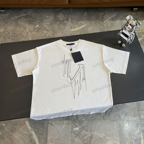 xinxinbuy men designer tee t shirt 23ss embroidery frequency letters short sleeve cotton women white black brown grey s-2xl
xinxinbuy men designer tee t shirt 23ss embroidery frequency letters short sleeve cotton women white black brown grey s-2xl