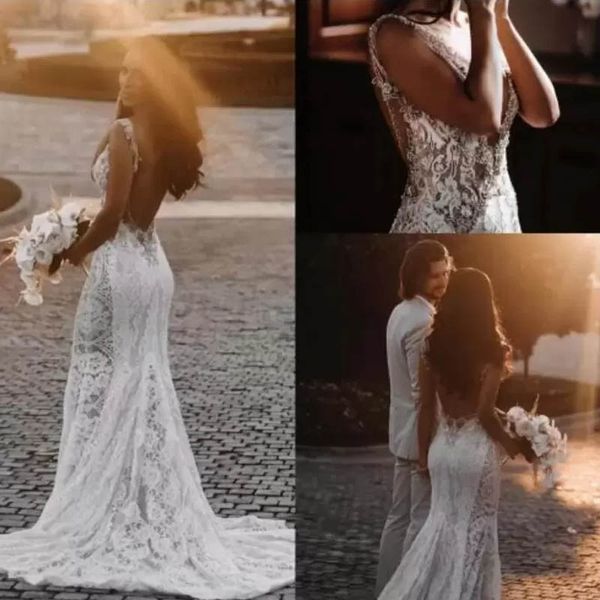 new arrival elegant boutique lace mermaid wedding dress illusion see through backless bridal gown beading mermaid weddings, White
new arrival elegant boutique lace mermaid wedding dress illusion see through backless bridal gown beading mermaid weddings, White