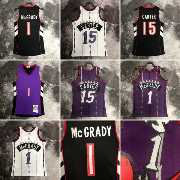 printed vintage basketball jerseys 1 tracy 15 vince mcgrady carter grant hill high quality, Black;red
printed vintage basketball jerseys 1 tracy 15 vince mcgrady carter grant hill high quality, Black;red