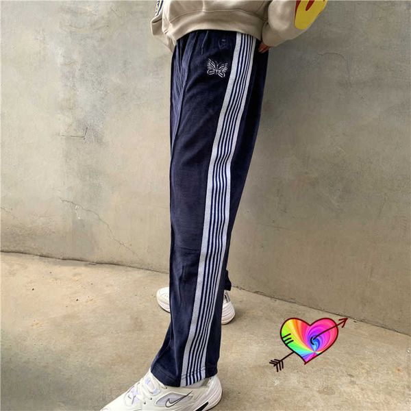 men's pants bue velvet needles pants men women butterfly embroidery awge needles track pants retro high street trousers t230302, Black
men's pants bue velvet needles pants men women butterfly embroidery awge needles track pants retro high street trousers t230302, Black