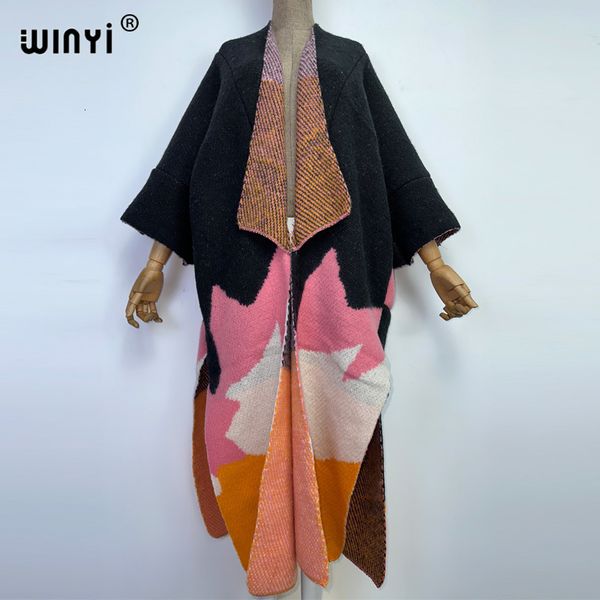 women's wool blends winyi woman winter knitted cardigan coat loose christmas fashion hipster party dress thick warm female cloke kaftan, Black
women's wool blends winyi woman winter knitted cardigan coat loose christmas fashion hipster party dress thick warm female cloke kaftan, Black