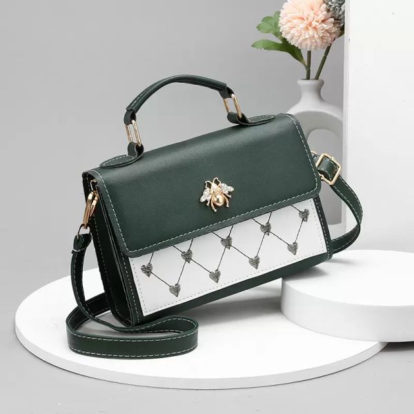 bee handbag fashion shoulder messenger bag women's popular new internet korean style ins recommended factory price, Black;red
bee handbag fashion shoulder messenger bag women's popular new internet korean style ins recommended factory price, Black;red