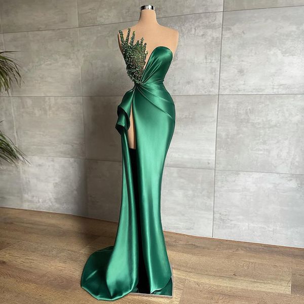 party dresses luxury tube 2023 elegant evening sparkling stone beaded sleeveless mermaid prom sweeping train emerald green cel 230301, White;black
party dresses luxury tube 2023 elegant evening sparkling stone beaded sleeveless mermaid prom sweeping train emerald green cel 230301, White;black