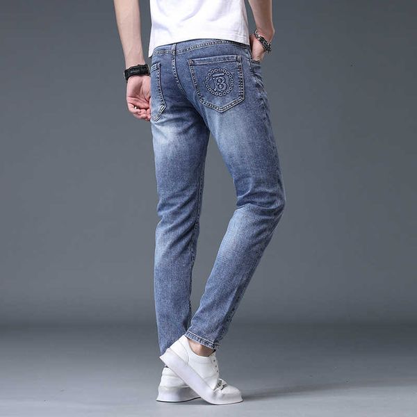 men's jeans designer designer brand's new autumn and winter light luxury jeans men's slim casual pants with small feet qa18 0, Blue
men's jeans designer designer brand's new autumn and winter light luxury jeans men's slim casual pants with small feet qa18 0, Blue