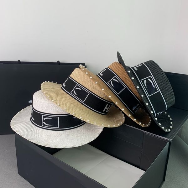 casual satin wide brim hats fashion pearl stylish and simple straw hats for men and women, Blue;gray
casual satin wide brim hats fashion pearl stylish and simple straw hats for men and women, Blue;gray