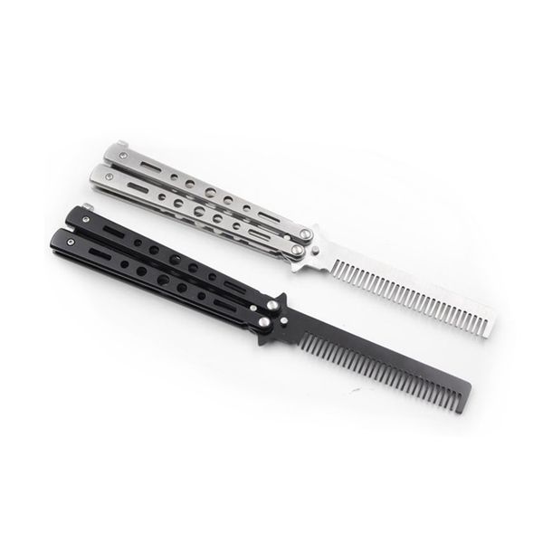 foldable comb brushes stainless steel practice training butterfly beard comb moustache brush salon hairdressing hair styling tool 2248, Silver
foldable comb brushes stainless steel practice training butterfly beard comb moustache brush salon hairdressing hair styling tool 2248, Silver