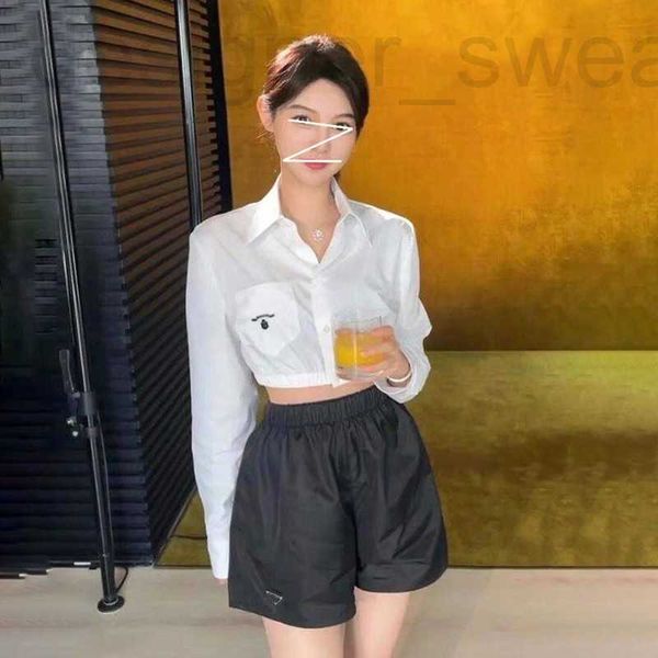 women's blouses & shirts designer spice girl lapel elastic waist short white shirt 23 summer new letter print small vf41
women's blouses & shirts designer spice girl lapel elastic waist short white shirt 23 summer new letter print small vf41