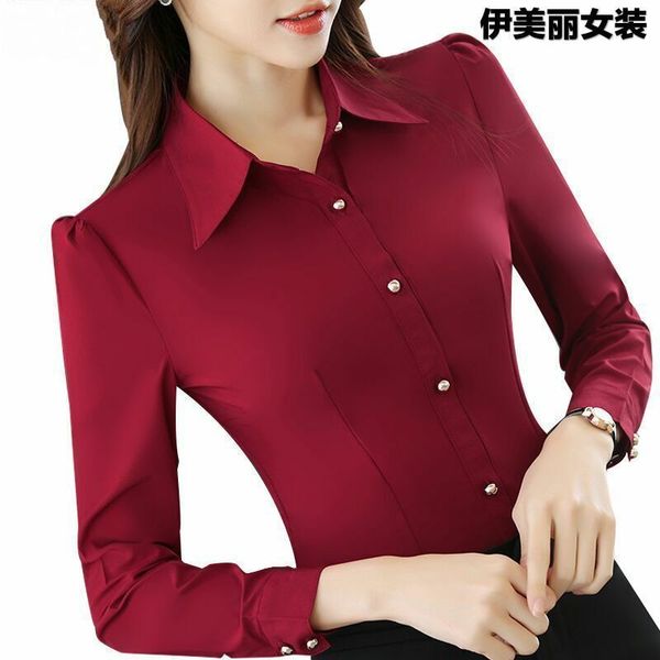 women's blouses shirts women blouse long sleeve spring autumn clothing ms. shirt blusas ropa de mujer 230302, White
women's blouses shirts women blouse long sleeve spring autumn clothing ms. shirt blusas ropa de mujer 230302, White