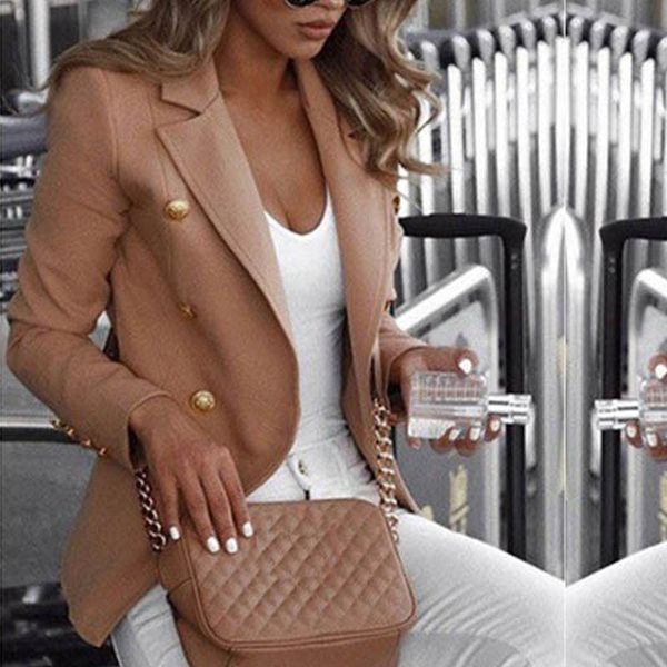women's suits blazers button ladies blazer woman work suit women's jacket female office lady formal women blazers and jackets fema, White;black
women's suits blazers button ladies blazer woman work suit women's jacket female office lady formal women blazers and jackets fema, White;black